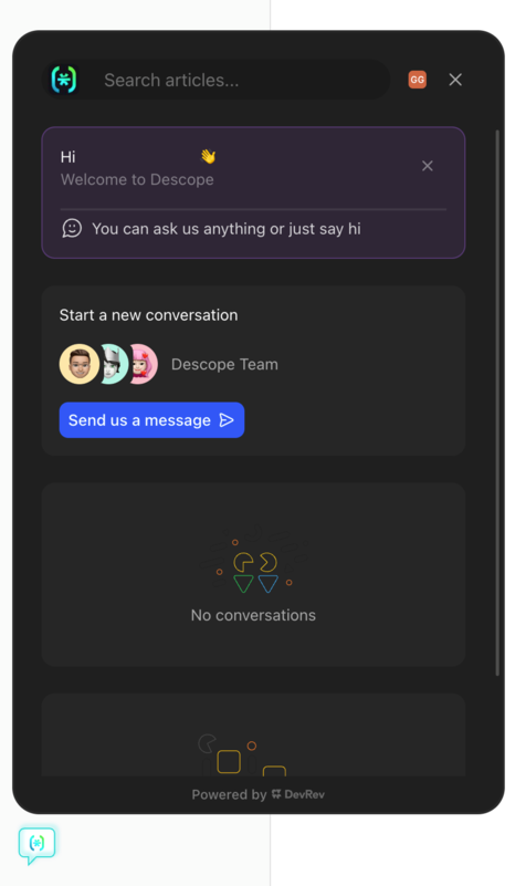 DevRev chat pic